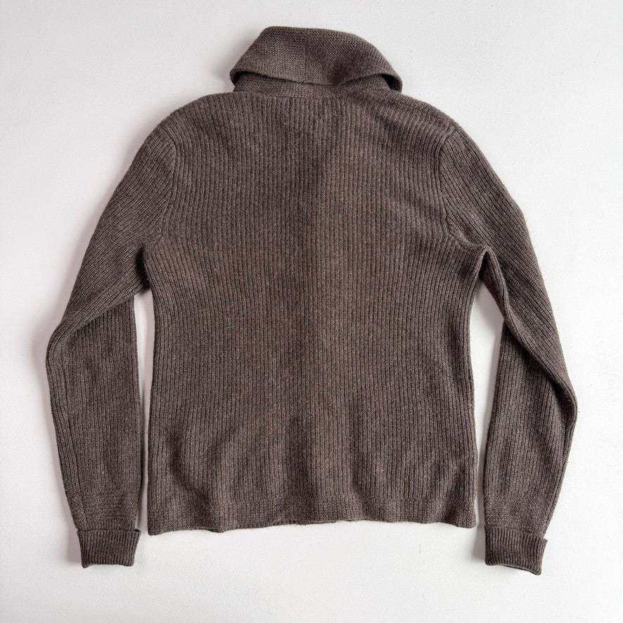 RRL Ralph Lauren (M) 100% Cashmere Taupe Knit Cardigan