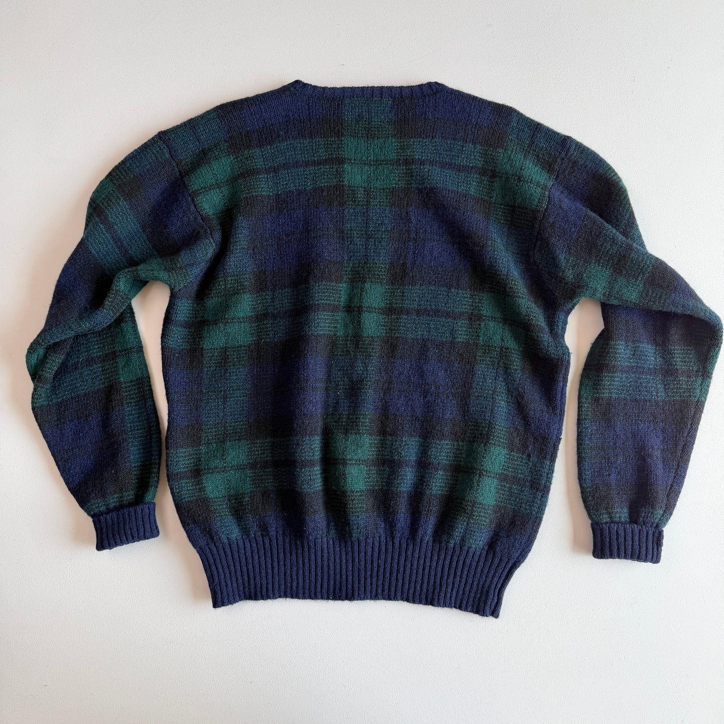 VNTG Polo Ralph Lauren (XL) Duck Black Watch Wool Sweater