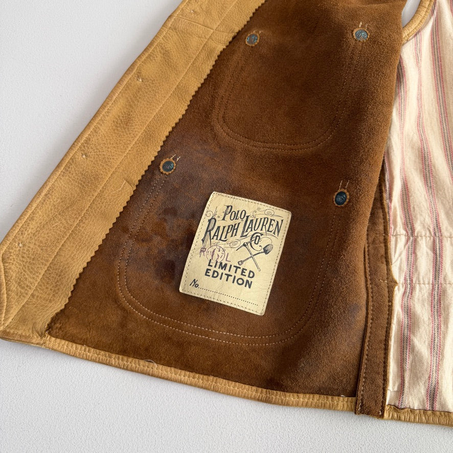 Polo Ralph Lauren (M) Deerskin Leather Fringe Western Vest