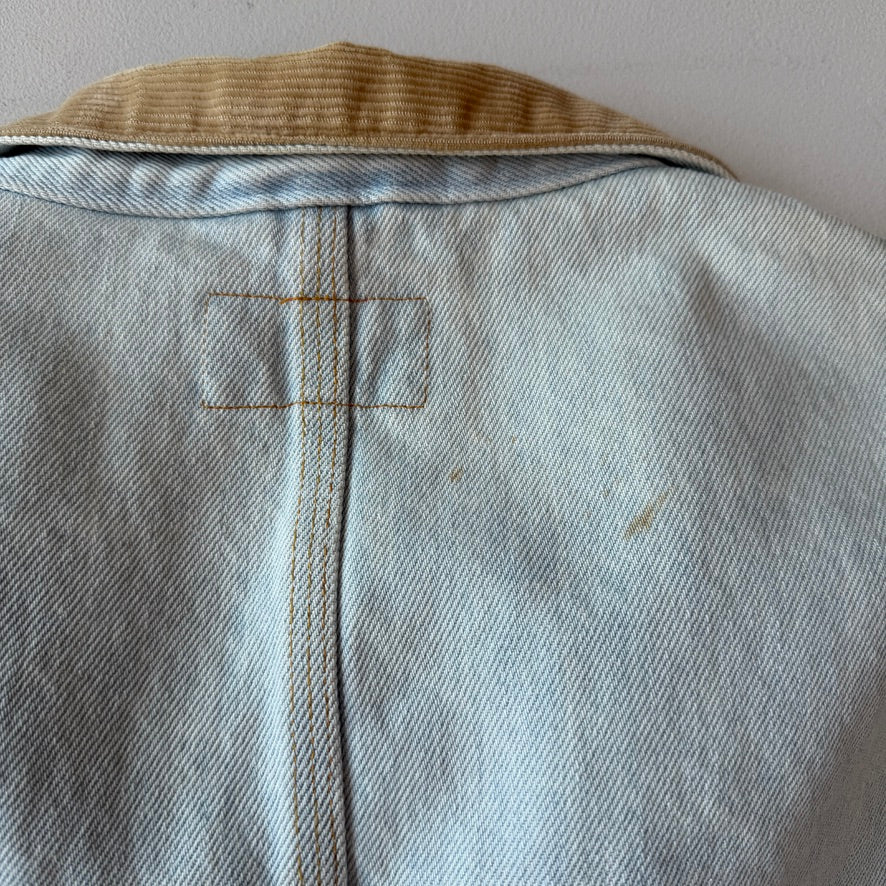 VNTG Polo Ralph Lauren (XL) "Sun-Bleached" Western Trucker Denim Jacket