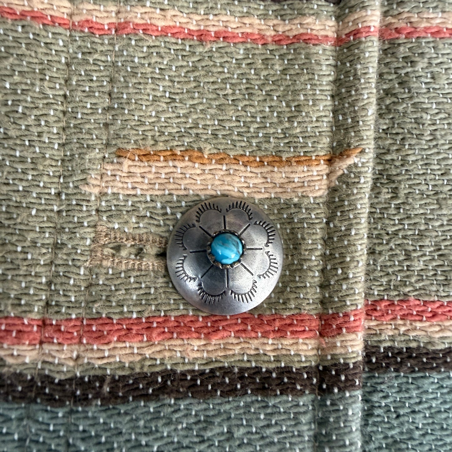 VNTG Lauren Ralph Lauren (2X) Southwest Cotton Blanket Jacket
