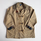 VNTG Polo Ralph Lauren (XL) Sage Fireman Clasp Leather Trim Canvas Coat