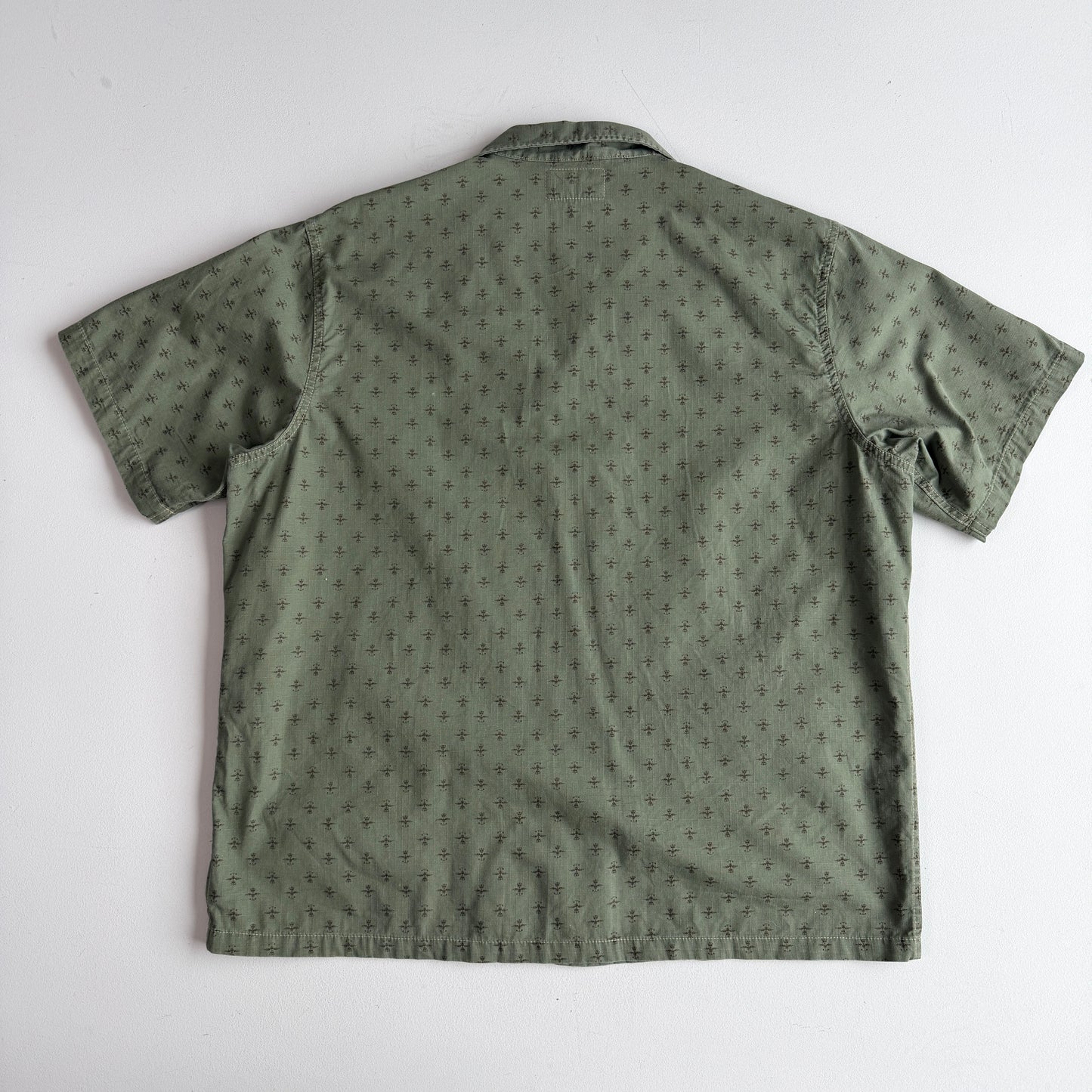 NWOT RRL Ralph Lauren (XL) Evanston Cotton Ripstop Short Sleeve Camp Shirt