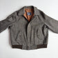 VNTG Burberry (XL) Tweed Melange Wool Raglan Sleeve Bomber Jacket