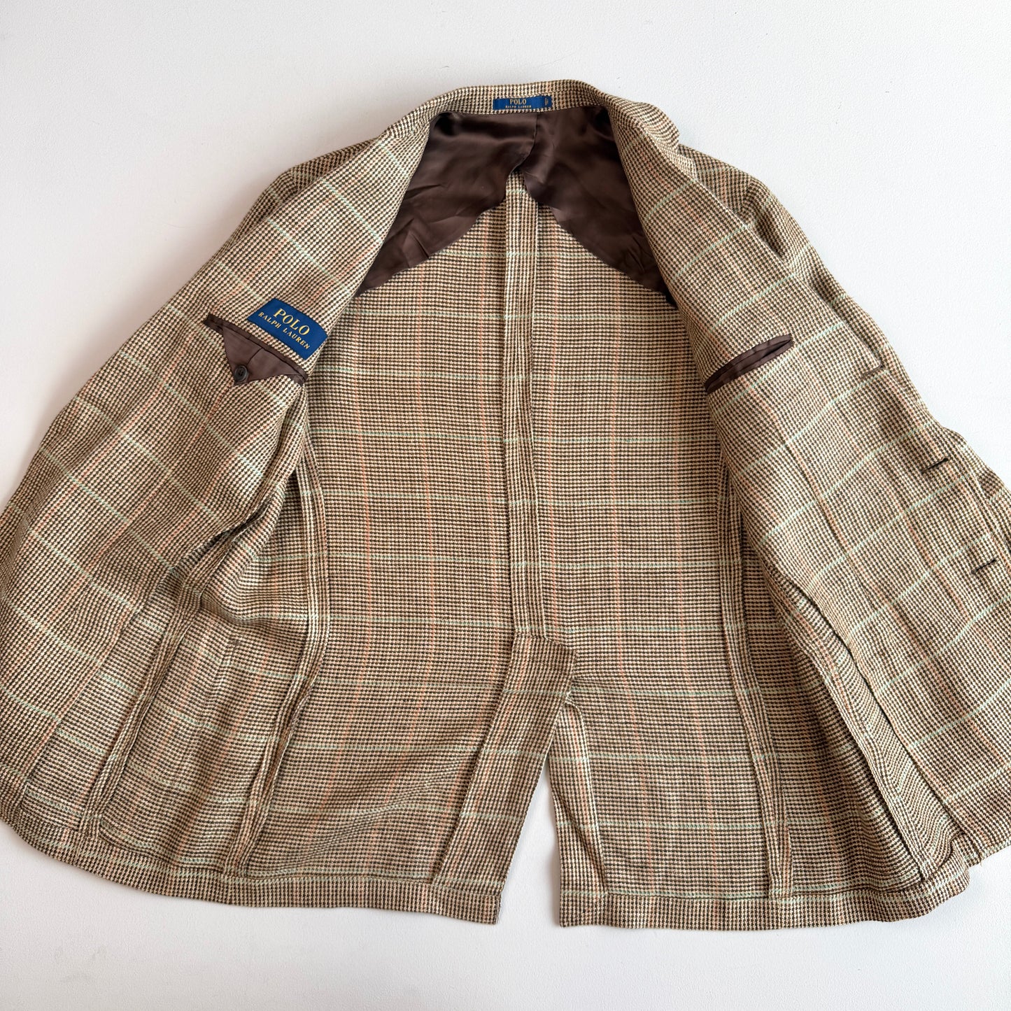 Polo Ralph Lauren (44L) Linen/Silk Overcheck Soft Tailored Sport Coat
