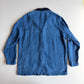 VNTG Polo Ralph Lauren (L) 100% Linen "bleu de travail" Indigo Chore Workwear Coat