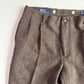 VNTG Polo Ralph Lauren (36 x 31-33) Wool Tweed Blue/Orange Over Stripe Tweed Pants
