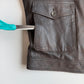 MINT! Paul Stuart (M) Lightweight Leather Linen-Lined Bomber-Style Jacket