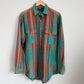 VNTG Polo Ralph Lauren (M / L) Pastel Cotton Twill Plaid Shirt