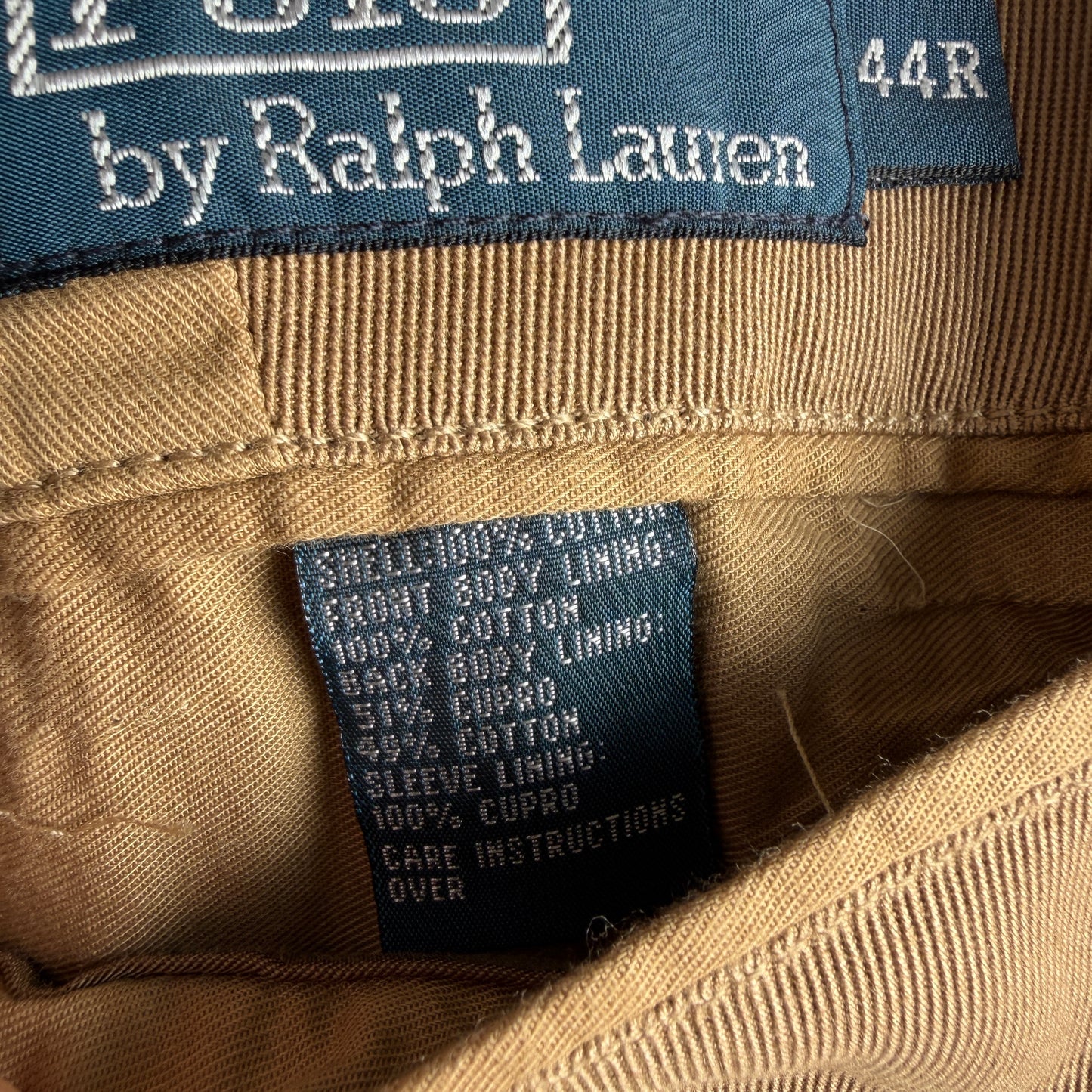 NWT Polo Ralph Lauren (44R) Cavalry Twill Cotton Khaki 3-2 Roll Sport Coat