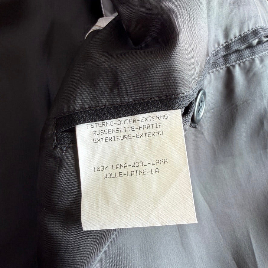 Ermenegildo Zegna (M/50) Black 100% Wool Woven Car Coat