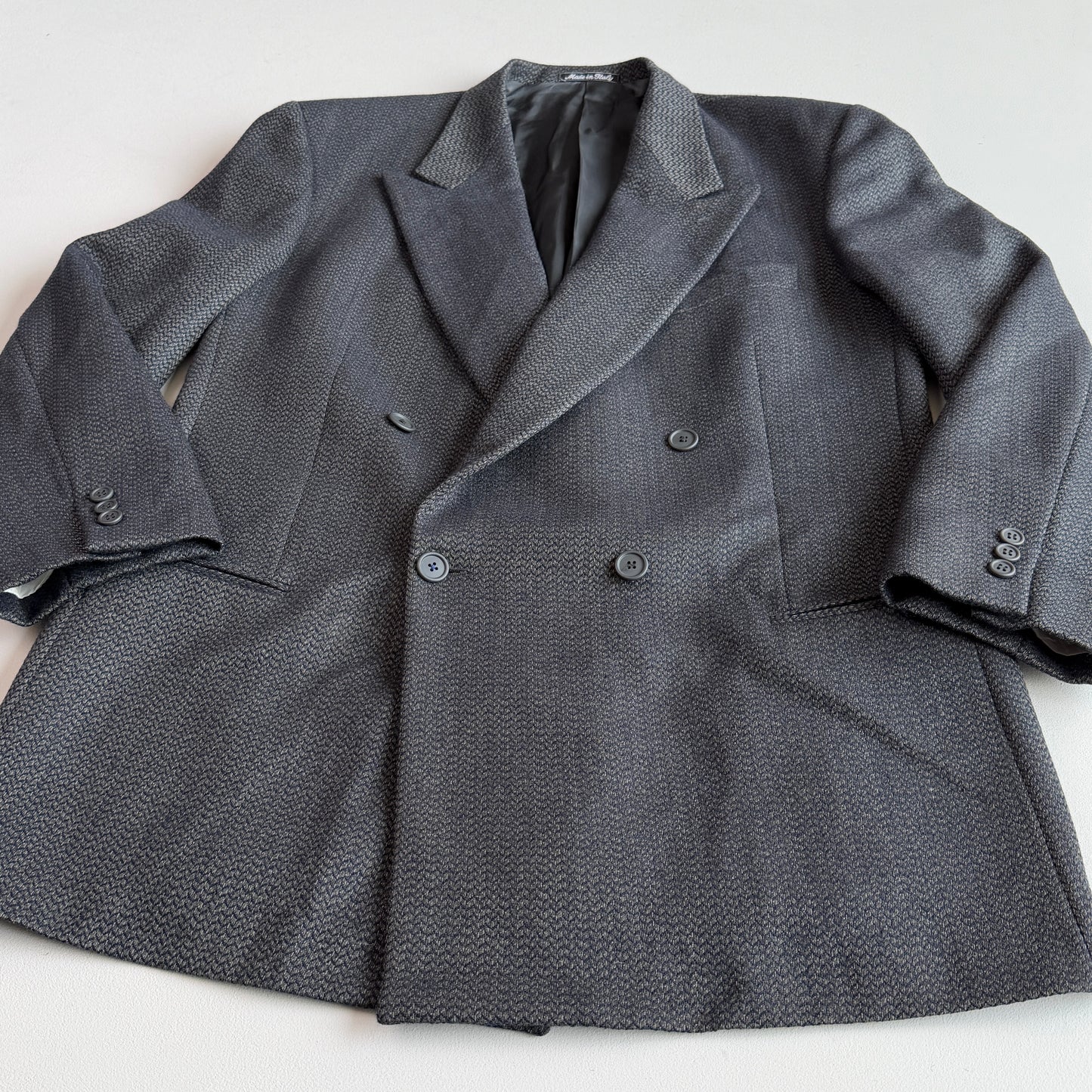 VNTG Giorgio Armani (44L) Double Breast Peak Lapels Wool Sport Coat