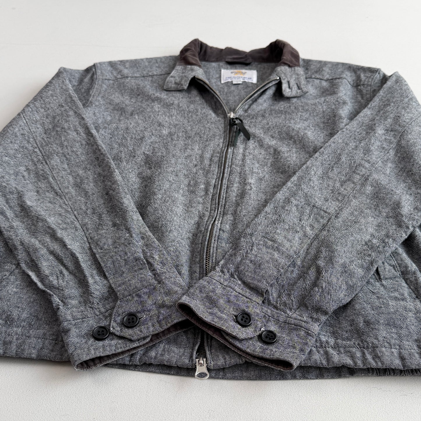 Golden Bear (L) Linen/Cotton Slub/Flecked Corduroy Collar Jacket