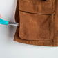 Burberry (XL) Suede Leather Tawny Nova Check Lined Field Coat