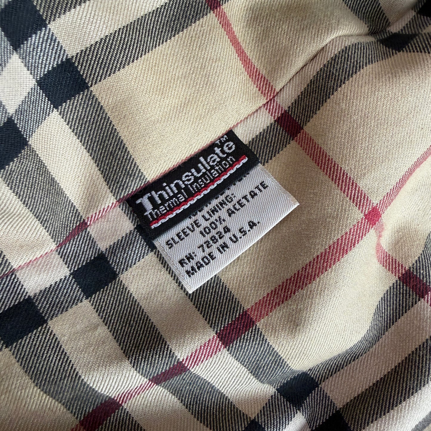 Burberry (XL) Suede Leather Tawny Nova Check Lined Field Coat