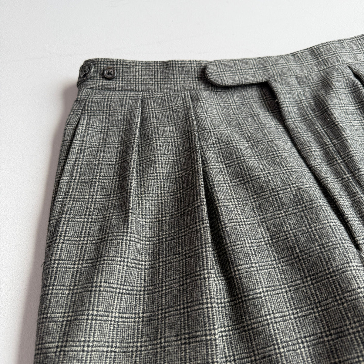 VNTG Polo Ralph Lauren (42R - 34x30) Wool Flannel Glen Check Three-Piece Suit