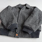 VNTG Burberry (36 / M) Tweed Wool Gray Raglan Sleeve Jacket