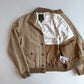 Polo Ralph Lauren (XL) Linen/Silk/Wool Tweed Beige Bomber-Style Jacket