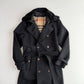 Burberry (50IT) 100% Wool Fleece Collar Double Breast Belted Trench Coat