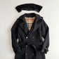 Burberry (50IT) 100% Wool Fleece Collar Double Breast Belted Trench Coat