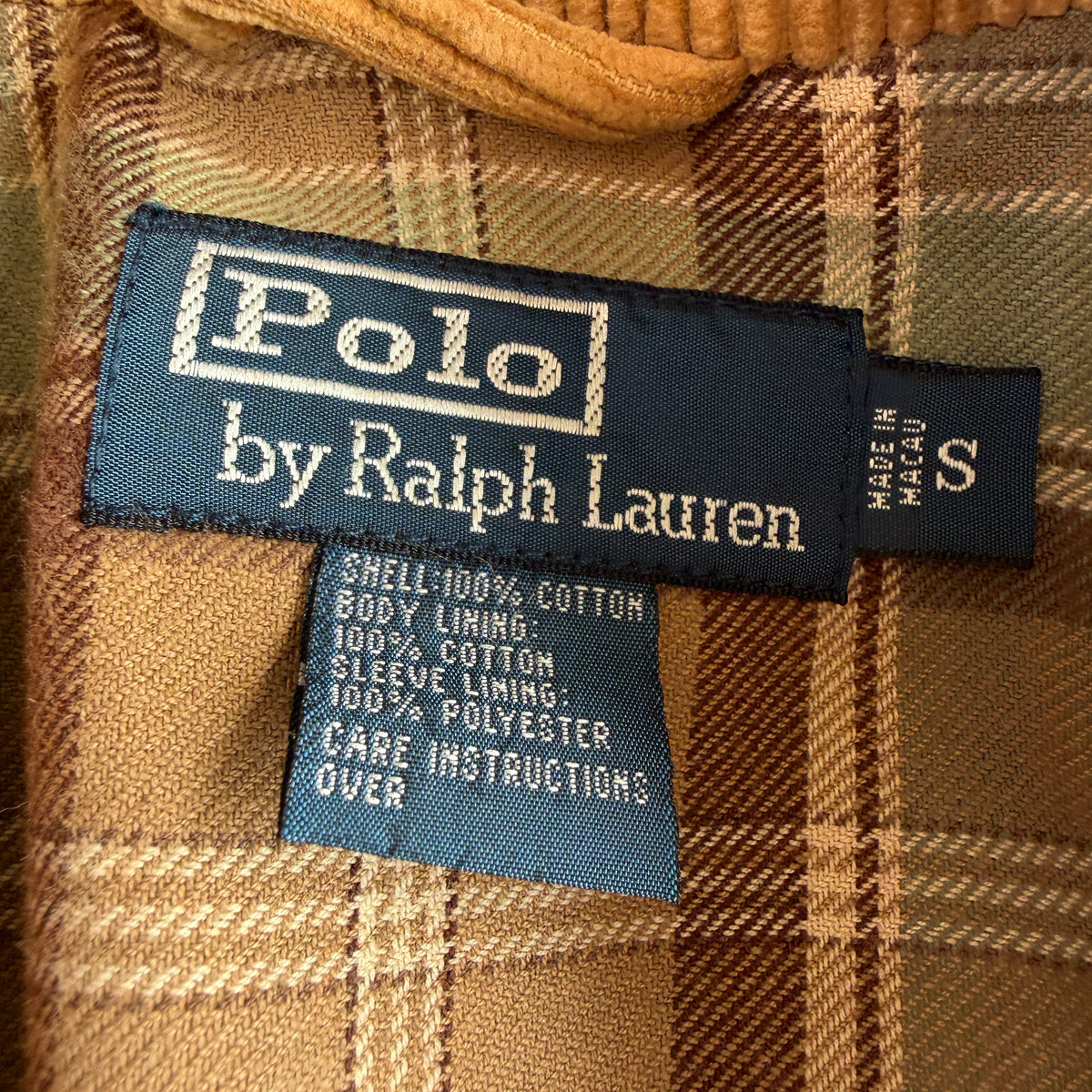 Polo Ralph Lauren (S) Norfolk Corduroy Belted Tan Coat Jacket