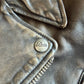 MINT! Polo Ralph Lauren (L) Bronze Leather Horizontal Zip Motorcycle Jacket