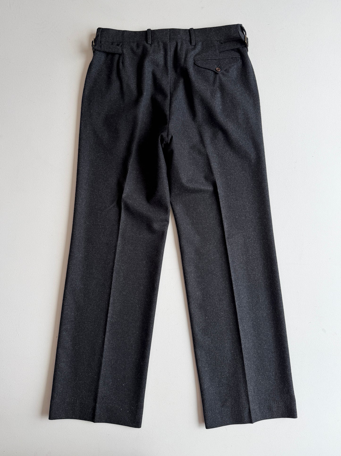 Polo Ralph Lauren (34x34) Brass Side Tab Wool/Cashmere Flannel Trouser Pants