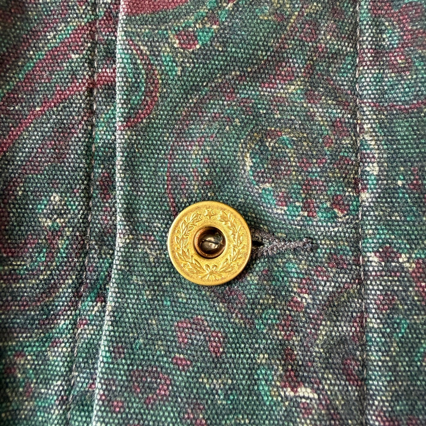 MINT Polo Ralph Lauren (XL) Paisley Gold-Button Canvas Chore Coat