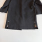 VNTG Burberry (50 /52) Gray Wool/Cashmere Leather Trim Duffle Coat