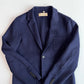Burberry (2XL, Fits like 44L) Camel Hair Unstructured Navy Blue Sports Coat