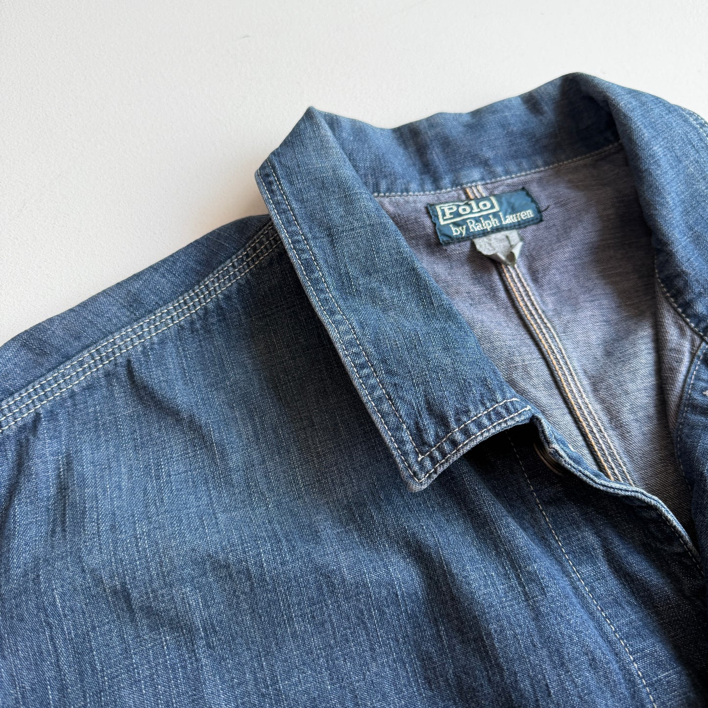 VNTG Polo Ralph Lauren (2XL) Indigo Chore Coat (believe made in Japan)