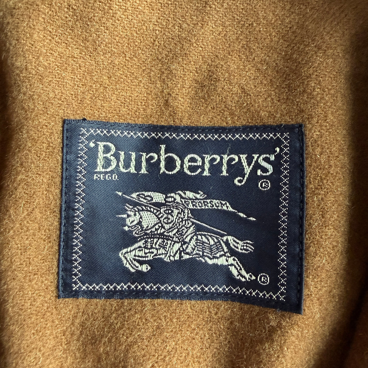 VNTG Burberry (XL) Tweed Melange Wool Raglan Sleeve Bomber Jacket