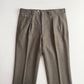 VNTG Polo Ralph Lauren (37x34) Wool Flannel Pleated Olive Trousers Pants