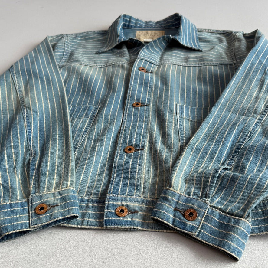MINT! RRL Ralph Lauren (M) Engineer Dot Stifel Indigo Twill Cotton Jacket