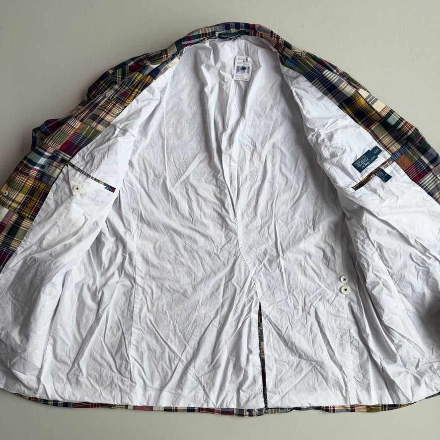 NWT Polo Ralph Lauren (2XL) Madras Patch Cotton Lined Sports Coat