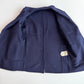 Burberry (2XL, Fits like 44L) Camel Hair Unstructured Navy Blue Sports Coat