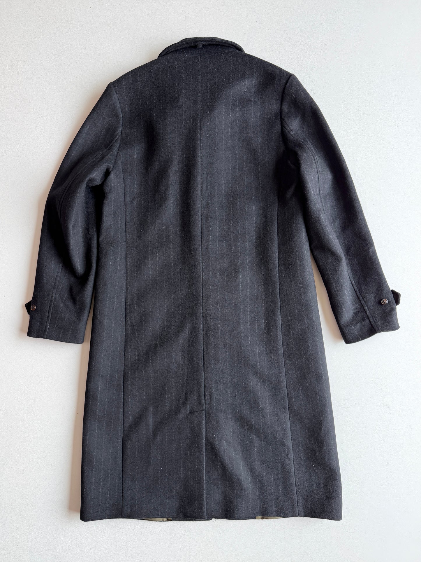 Todd Snyder / Private White VC (4 /M) Wool Gray Chalk Stripe Topcoat