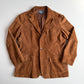 Polo Ralph Lauren (XL) Half-Norfolk Suede Leather Tawny Brown Sport Coat