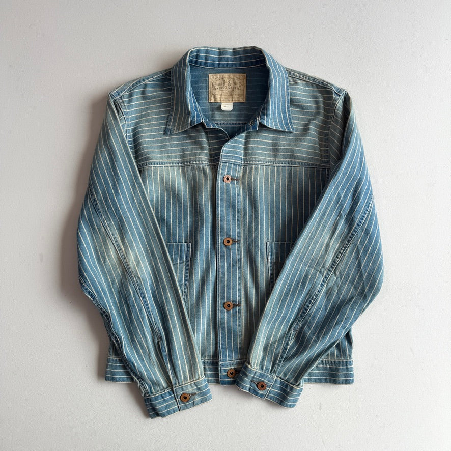MINT! RRL Ralph Lauren (M) Engineer Dot Stifel Indigo Twill Cotton Jacket