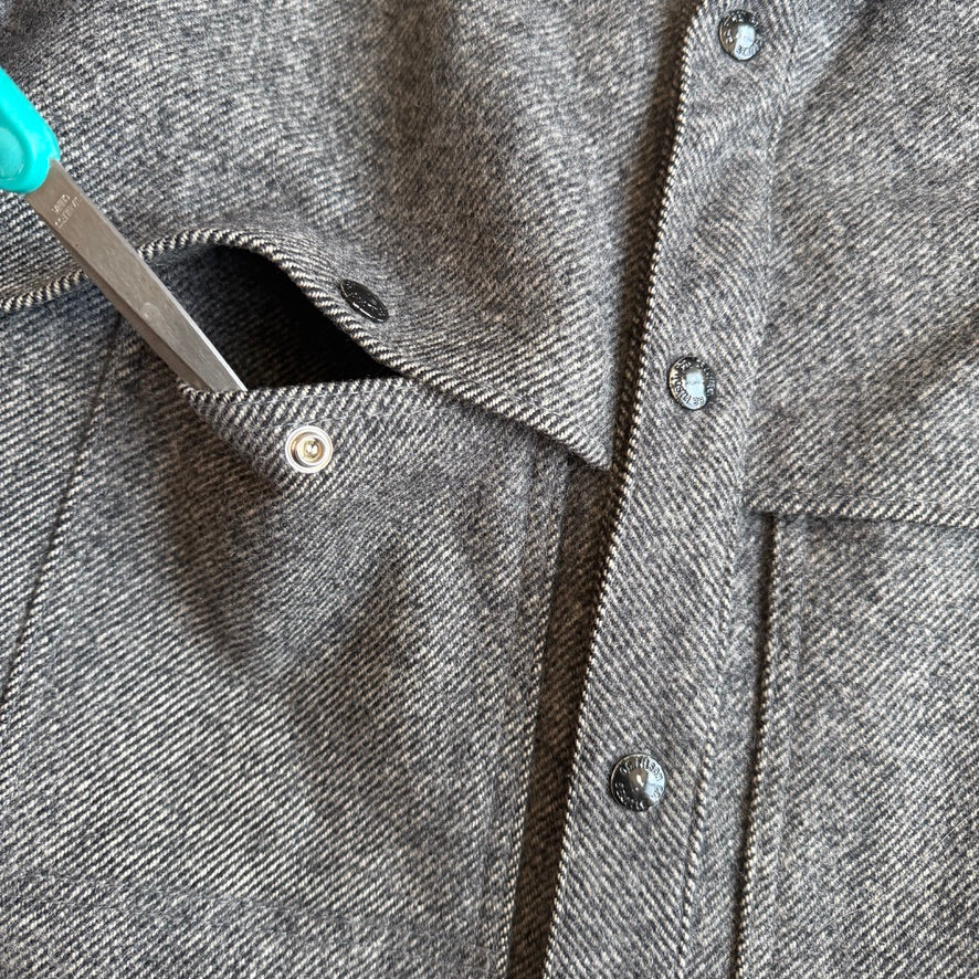 VNTG Filson (L) Style 95 Mackinaw Wool Gray Cape Coat