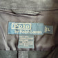 Polo Ralph Lauren (L) Slate Blue Suede Leather Button Shirt