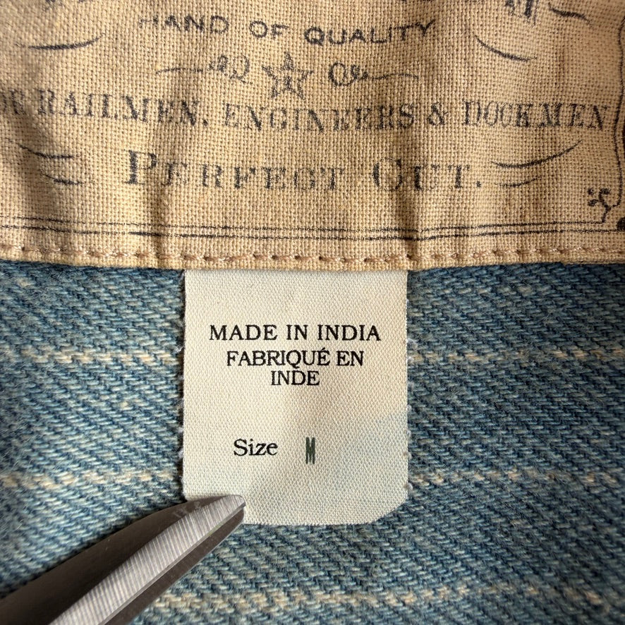 MINT! RRL Ralph Lauren (M) Engineer Dot Stifel Indigo Twill Cotton Jacket