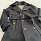 Burberry (50IT) 100% Wool Fleece Collar Double Breast Belted Trench Coat