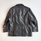 Polo Ralph Lauren (2XL) Black Leather Half-Norfolk Sport Field Coat