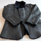 Giorgio Armani (48IT /38R) Lamb Shearling Leather Black Button Coat