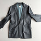 Dolce & Gabbana (50IT) Slate Blue/Teal Leather Single Button Sport Coat
