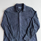 Polo Ralph Lauren (L) Slate Blue Suede Leather Button Shirt
