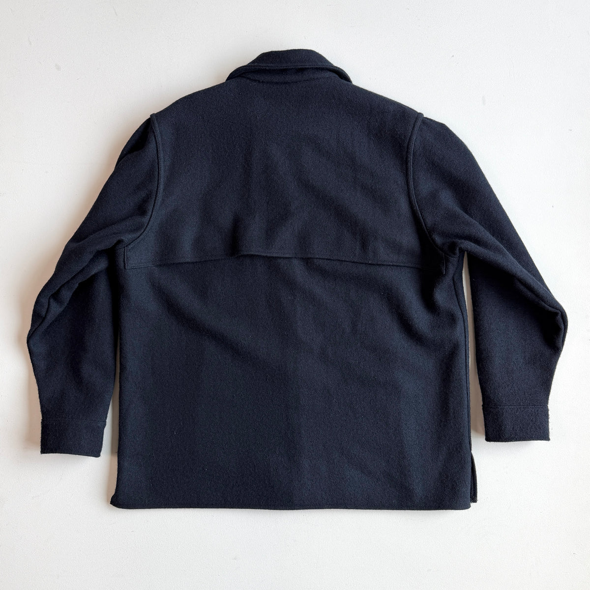MINT! Filson (2XL) Navy Blue Wool Mackinaw Style 95 Cape Coat