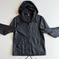 Burberry Brit (M) Leather Slate Blue Zip Hooded Jacket