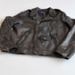 MINT! Polo Ralph Lauren (L) Bronze Leather Horizontal Zip Motorcycle Jacket